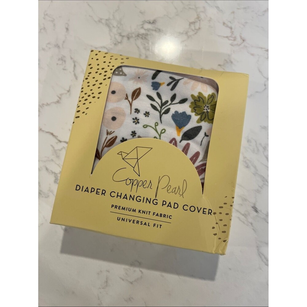 Copper Pearl Floral Diaper Changing Pad Cover - Multicolor Floral